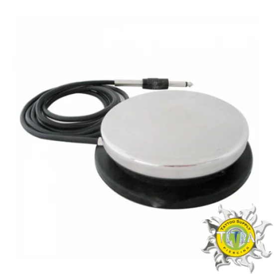 Pedal Redondo Cromado Reforado
