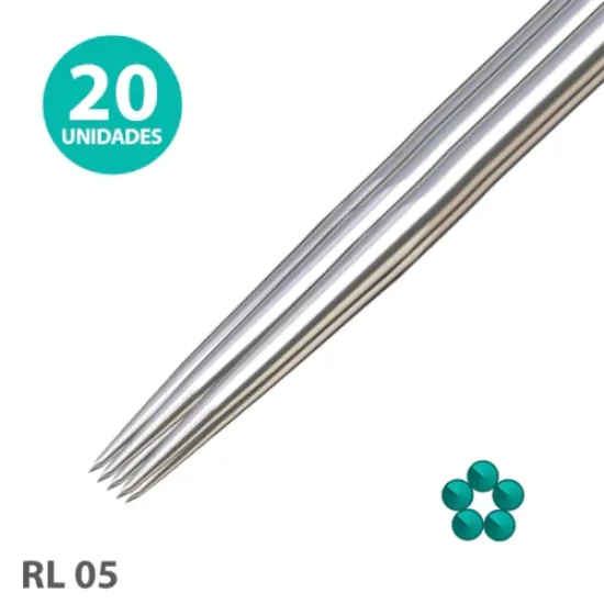 Agulhas PRO NEEDLES TRAO 05RL - Caixa com 20 Unidades