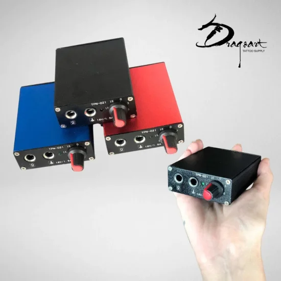 Mini Fonte Black Para Mquinas De Tatuagem Power Tattoo (modelo TPN-021)