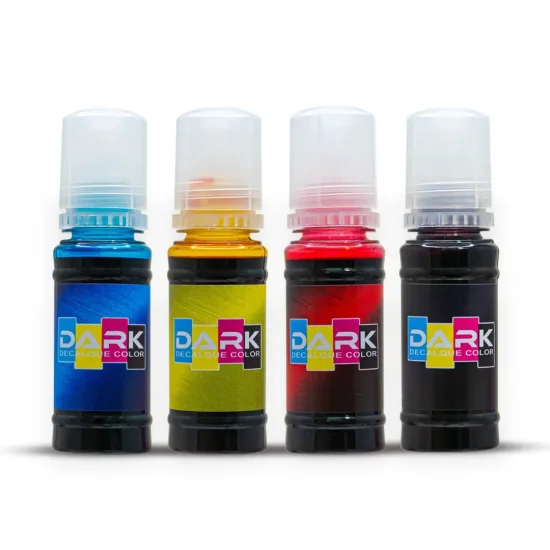 Kit 4 Tintas Coloridas Dark Stencil Para Impressora