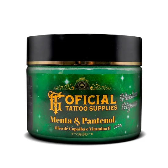 Vaselina Deslizante - Menta e Pantenol, Copaba e Vitamina E - GT Oficial - 300g