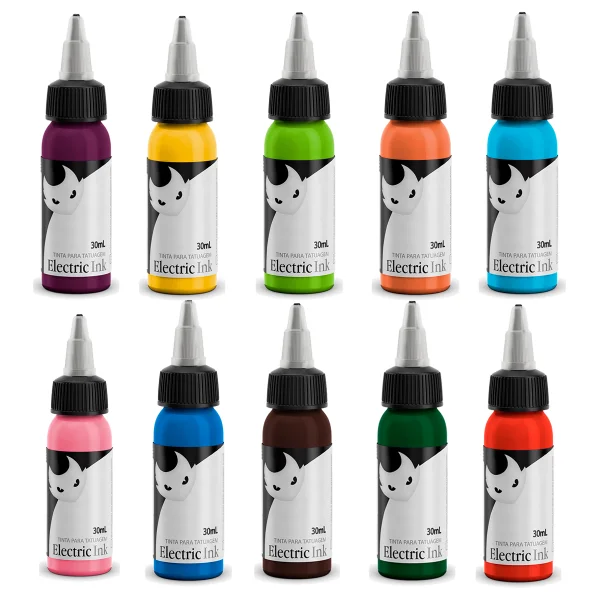 Kit 10 Cores Electric Ink 30ml