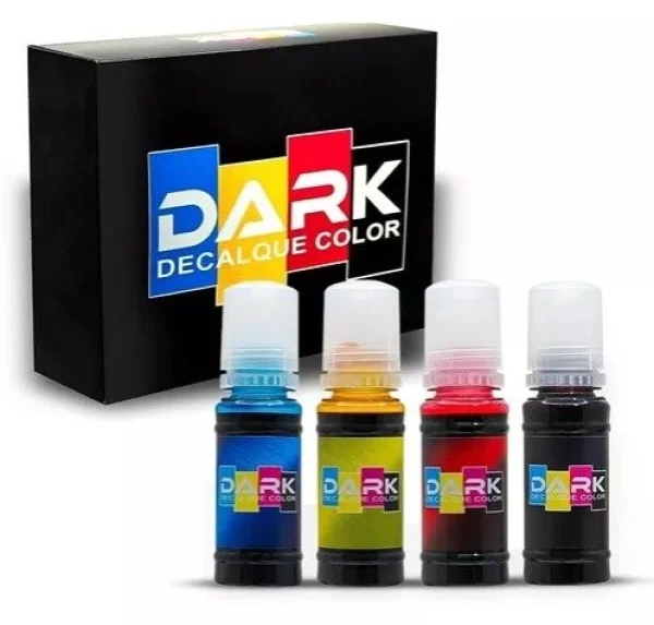 Kit 4 Tintas Coloridas Dark Stencil Para Impressora