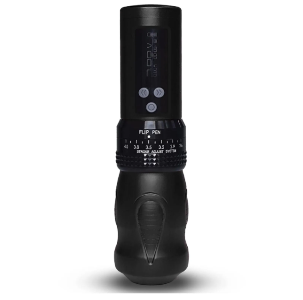 Máquina de Tatuagem Pen - Gênesis - Com Bateria Wirelless - Com Regulagem de Curso