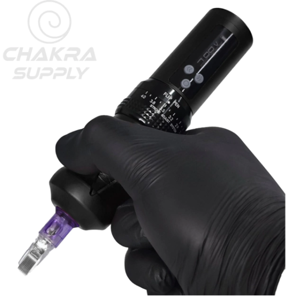 Máquina de Tatuagem Pen - Gênesis - Com Bateria Wirelless - Com Regulagem de Curso