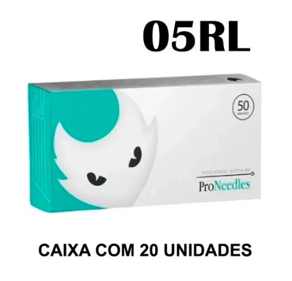 Agulhas PRO NEEDLES TRAO 05RL - Caixa com 20 Unidades