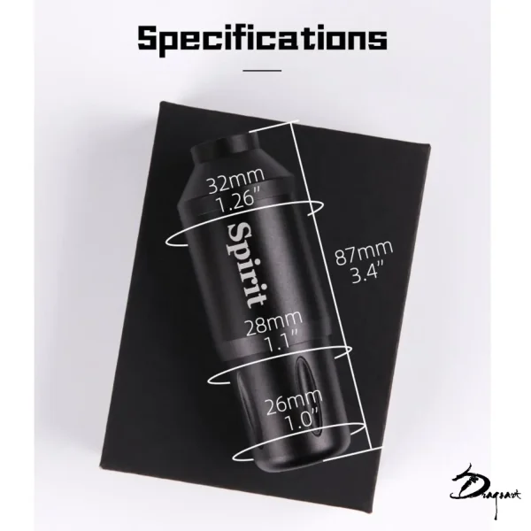 Mquina de Tatuagem Pen SPIRIT com Encaixe RCA - DragoArt