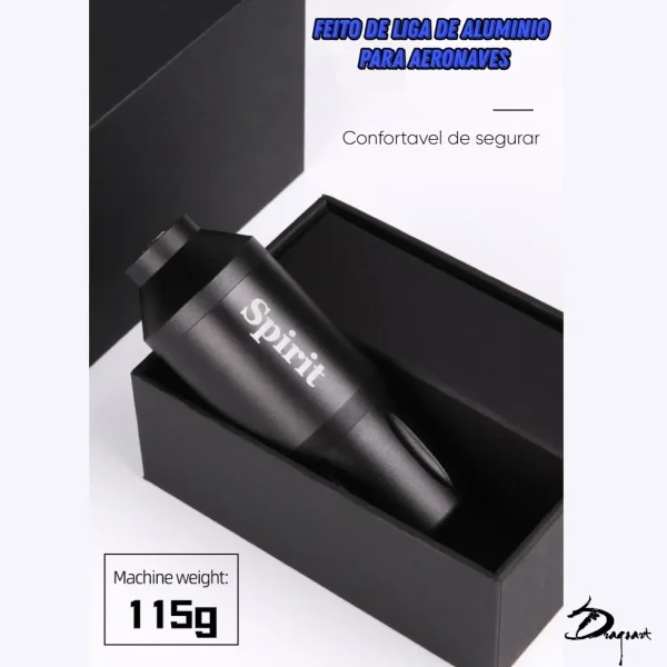 Mquina de Tatuagem Pen SPIRIT com Encaixe RCA - DragoArt