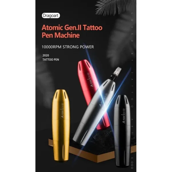 Máquina de Tatuagem Pen Atomic 2 Tattoo Dermógrafo