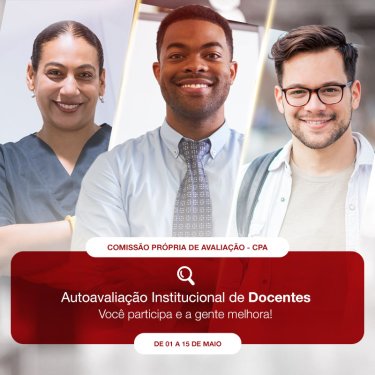 Per�odo para os estudantes avaliarem seus docentes