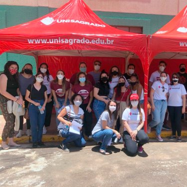 Estudantes do UNISAGRADO marcam presen�a no ENADE 2021
