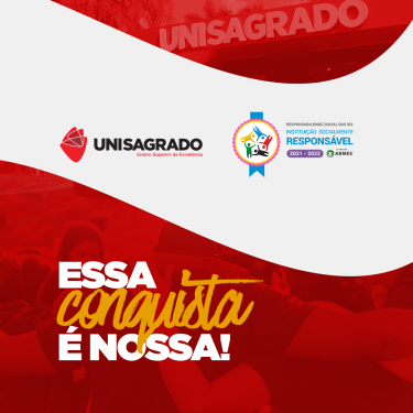 UNISAGRADO conquista Selo Institui��o Socialmente Respons�vel