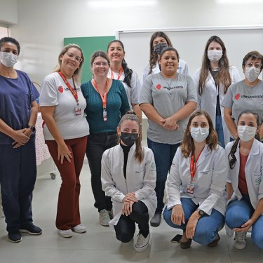 Curso de Nutri��o realiza atividade de educa��o alimentar com colaboradores