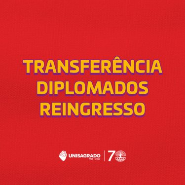Inscri��es abertas para Transfer�ncia, Diplomados e Reingresso