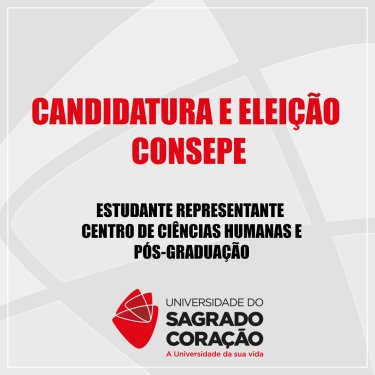 Inscri��es abertas para participa��o de estudantes no CONSEPE