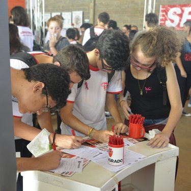 UNISAGRADO participou da Festa da Ci�ncia no dia 25 de outubro