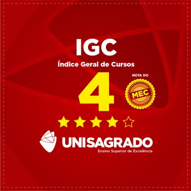 UNISAGRADO � conceito 4 no MEC, considerado de excel�ncia!