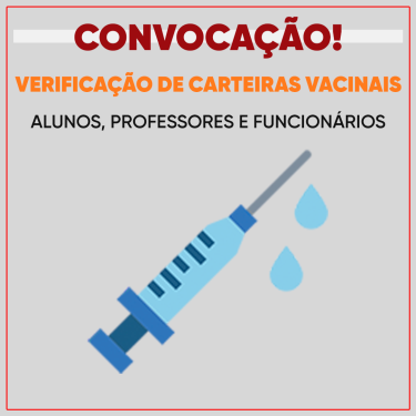 UNISAGRADO convoca estudantes, professores e funcion�rios para verifica��o de carteiras vacinais contra o Sarampo