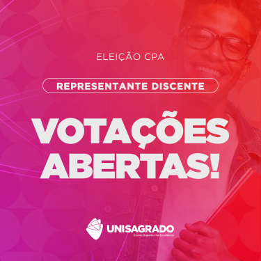 Vota��es abertas para representa��o discente na CPA
