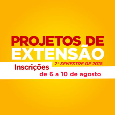 Inscri��es abertas para os projetos de extens�o a partir de hoje