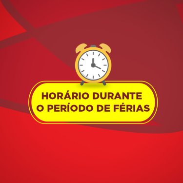 Hor�rio durante o per�odo de f�rias