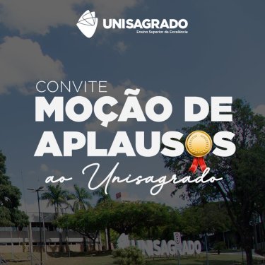 UNISAGRADO receber� mo��o de aplausos na c�mara municipal de Bauru