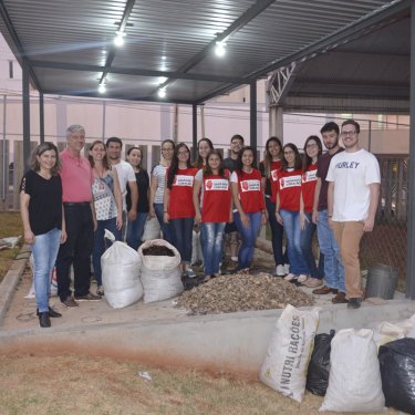 Inaugura��o do p�tio de compostagem