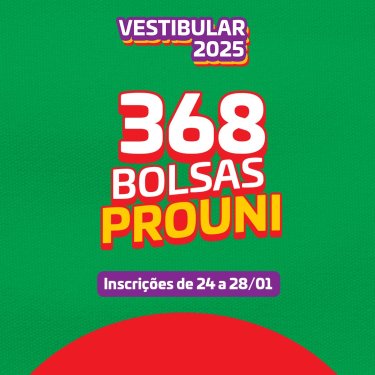 UNISAGRADO oferecer� 368 bolsas PROUNI em 2025