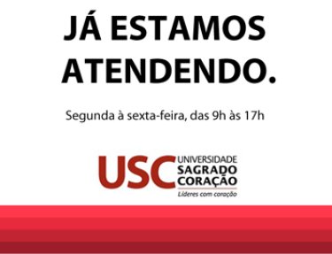 J� estamos atendendo! 