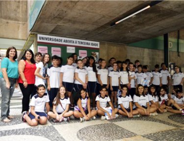 UATI/USC recebe a visita dos alunos do Col�gio S�o Francisco de Assis