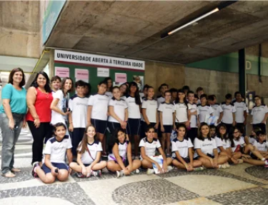 UATI/USC recebe a visita dos alunos do Colgio So Francisco de Assis