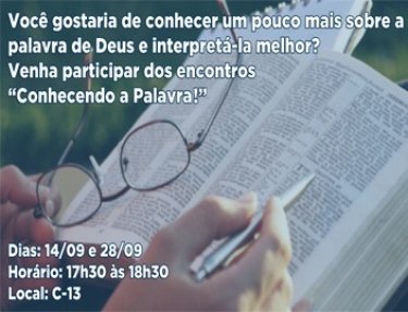 USC realiza encontro sobre a B�blia