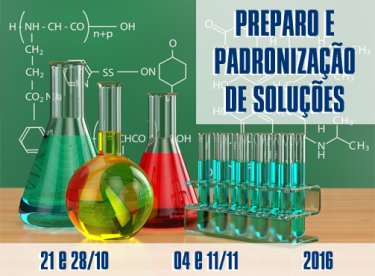 USC est� com inscri��es abertas para o curso de extens�o Preparo e Padroniza��o de Solu��es