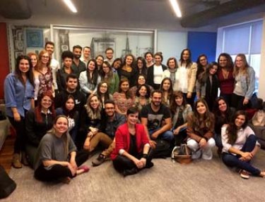 Curso de Rela��es P�blicas da USC realiza visita t�cnica a S�o Paulo