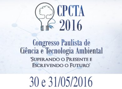 30 e 31/05 - CONGRESSO PAULISTA DE CI�NCIA E TECNOLOGIA AMBIENTAL