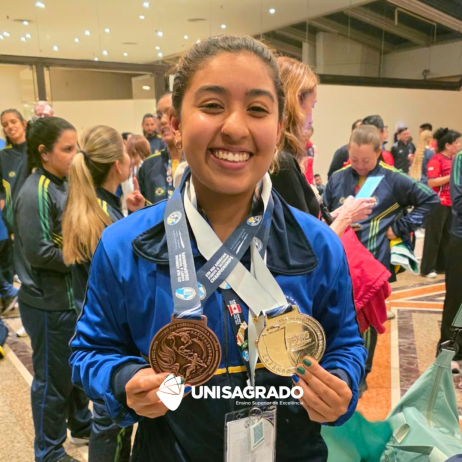 Estudante do UNISAGRADO conquista ouro e bronze no Pan-Americano de Kung Fu na Argentina