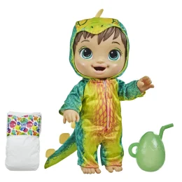 Boneca Baby Alive Dino Cuties Morena - Hasbro