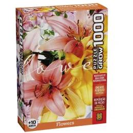 Quebra-Cabea 1000 Peas - Flowers - Grow