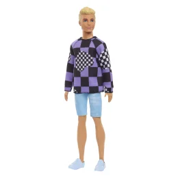 Barbie Boneco Ken Fashionista Camisa Xadrez - Mattel