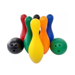 Jogo Boliche 6 Pinos Coloridos - Lider Brinquedos 2259