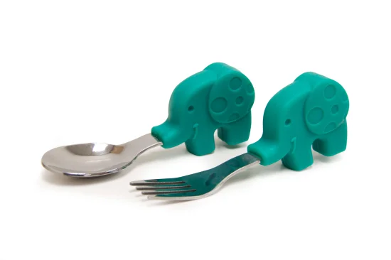 Primeiro Jogo de Garfo e Colher Elefante