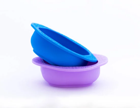 Kit 2 Tigelas em Silicone Azul e Roxo - Marcus