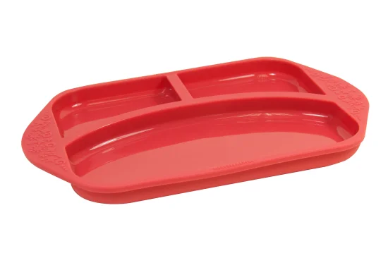 Prato com Divisria em Silicone Leo