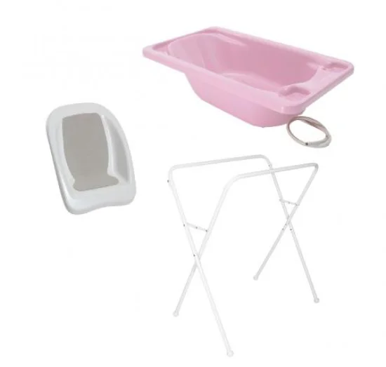Banheira de Beb Plstica Acqua Trio Rosa