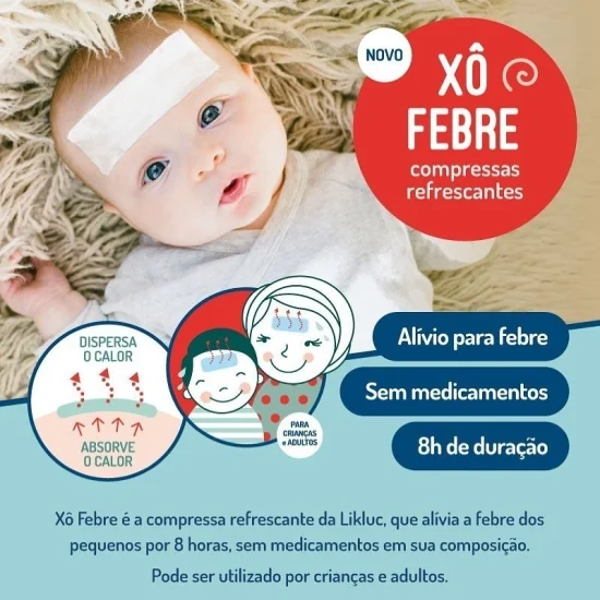 X Febre Compressas Refrescantes - LikLuc