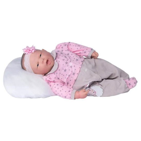 Boneca Ninos Reborn Boca Aberta Sons de Beb