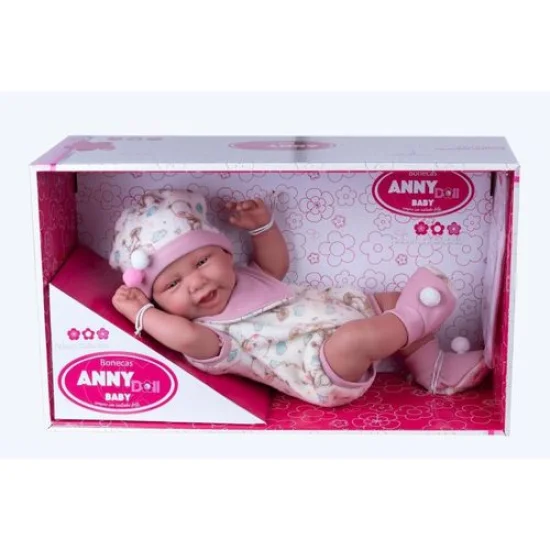 Boneca Anny Doll Baby Menina Macaco e Babador