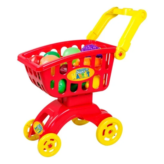Carrinho Super Market Vermelho - Braskit