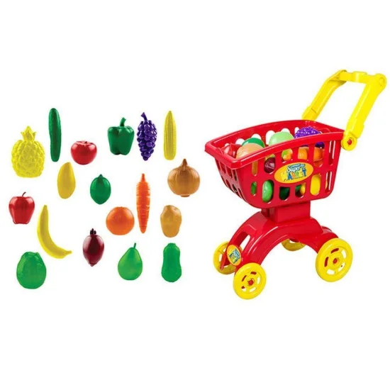 Carrinho Super Market Vermelho - Braskit