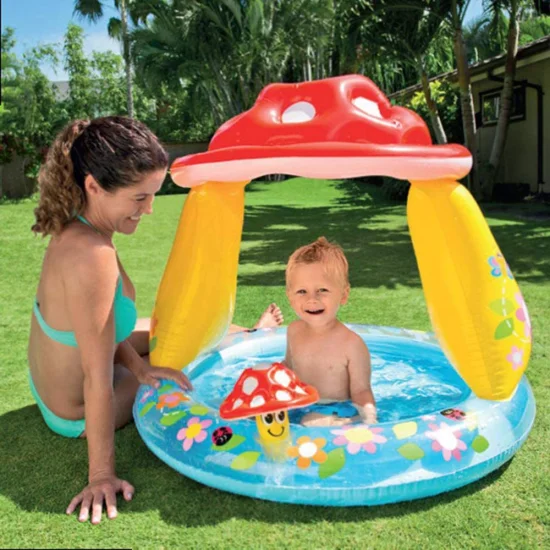 Piscina Inflvel Cogumelo com Cobertura 45L - Intex